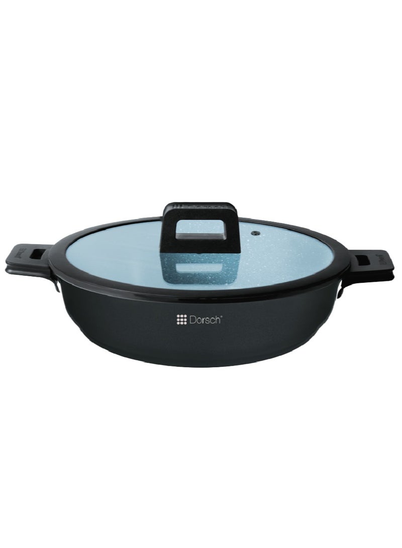 Dorsch Danish Design Low Casserole - Non-Stick Ceramic Coated Cookware | Durable & Scratch-Resistant | TUV Certified, LFGB Tested | Induction Ready, Even Heat Distribution | 28cm - Image 4