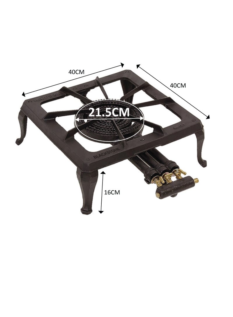 BLACKSTONE Cast Iron 3-Fire Lines Heavy Duty Burner – Powerful Outdoor Stove for BBQs, Camping & Tailgating  - Image 2