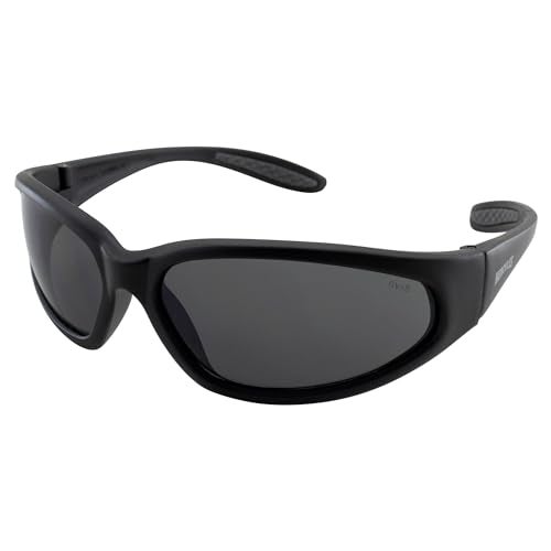 Global Vision Hercules Safety Glasses Sunglasses - Black Frame - Smoke Lens - Image 1