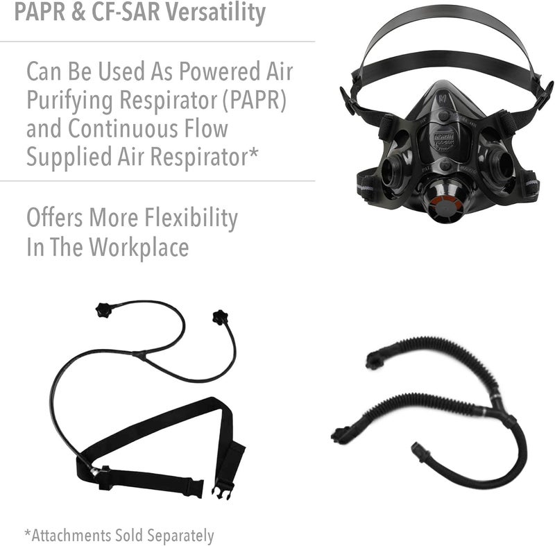 North Safety 7700 Series Silicone Half Mask Respirator - Large - Image 5
