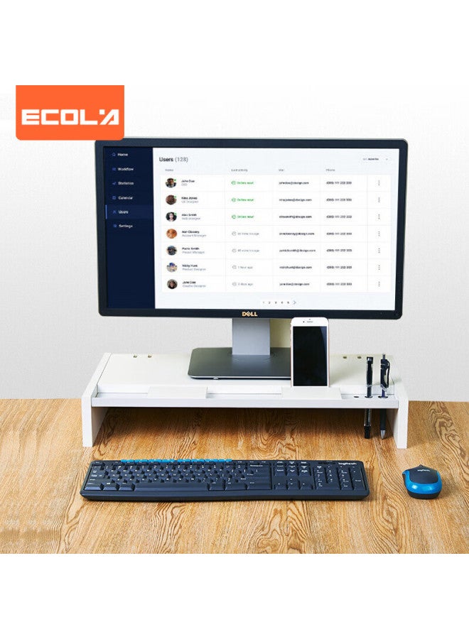 Ecola V01wt-cp White Monitor Riser Stand - Image 1
