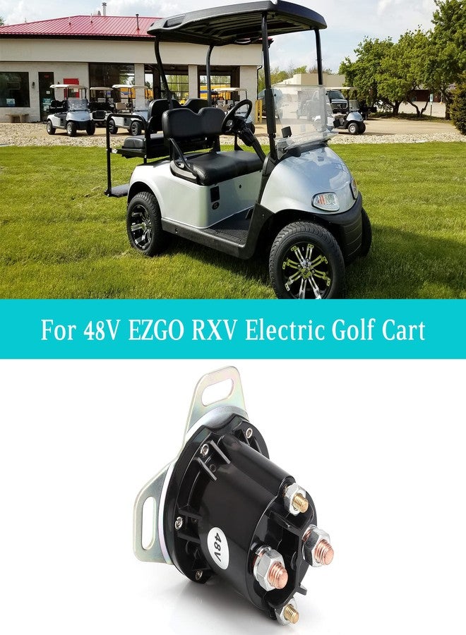 10L0L Golf Cart 48V Solenoid for EZGO RXV, 4 Terminal 150A, Replace OEM 624317, 649373 - Image 4