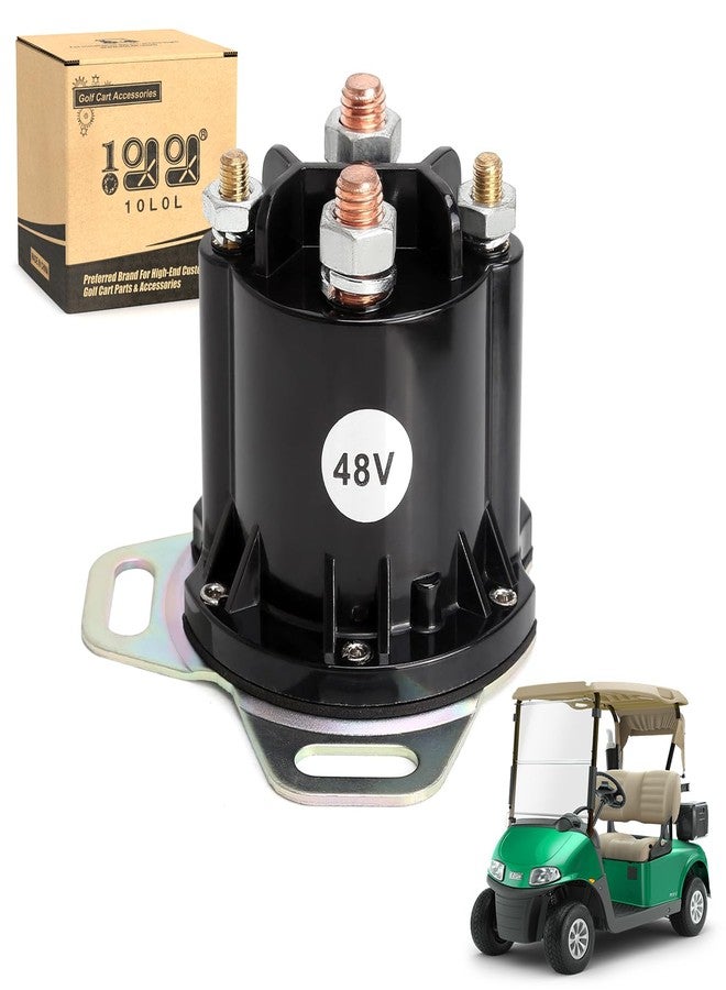 10L0L Golf Cart 48V Solenoid for EZGO RXV, 4 Terminal 150A, Replace OEM 624317, 649373 - Image 1