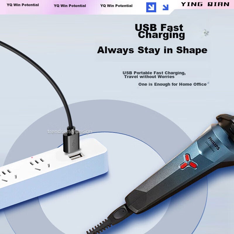 JD Jing Zao ينغكيان كابل شحن متوافق مع شفرات فيليبس، شاحن الحلاقة، سلك طاقة USB، S1115/1118/2306/5803/8850/X5001/5002/PQ888/889 - Image 3