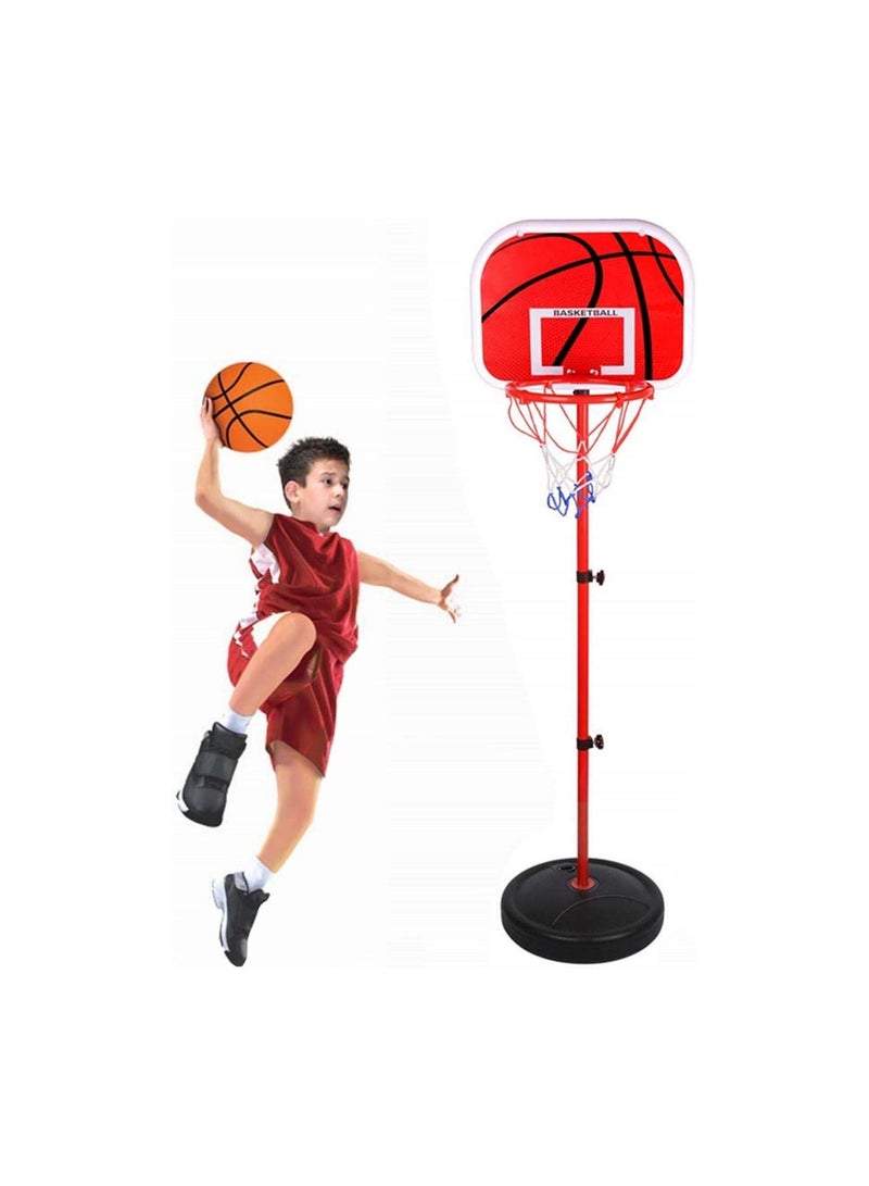 Basketball Stand Set 1.65m Children Portable Mini Basketball Hoop Height adjustable Stand - Image 1