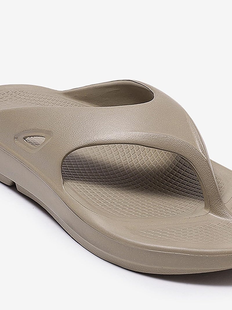 NEOZ Extra Soft Men's Slippers with Cushion FootBed for Adult | Comfortable & Light Weight | Stylish & Anti-Skid | Waterproof & Regular Flip Flops for Gents/Boys, M-CLASSIC-KHAKHI_6 - Image 4
