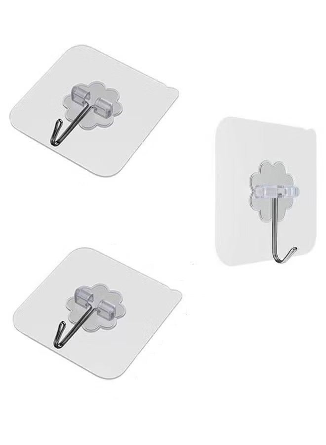 Self Adhesive Single Hooks For Hanging Towels And Kitchen Supplies 4 Pieces  - Image 1
