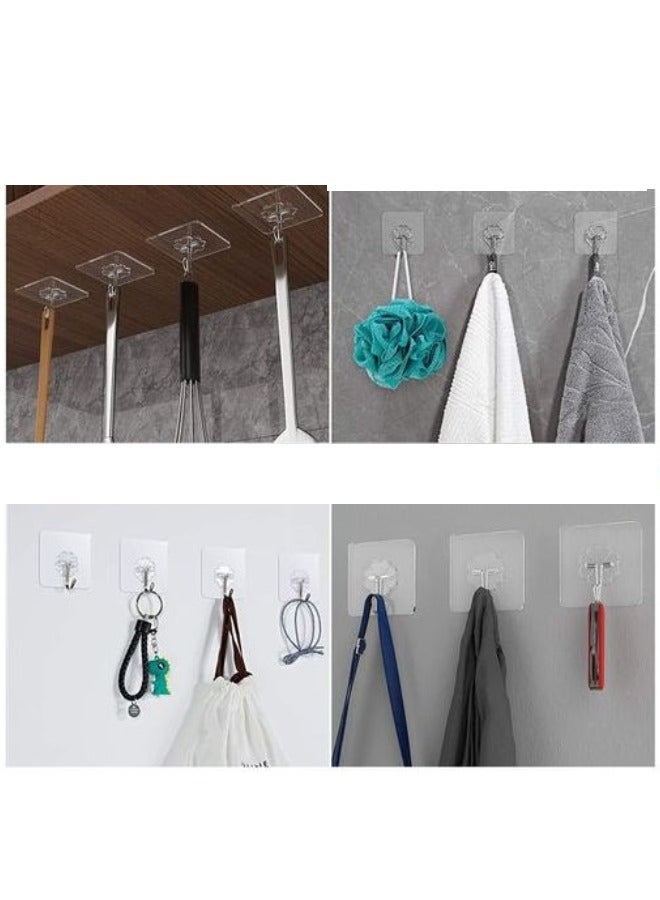 Self Adhesive Single Hooks For Hanging Towels And Kitchen Supplies 4 Pieces  - Image 3