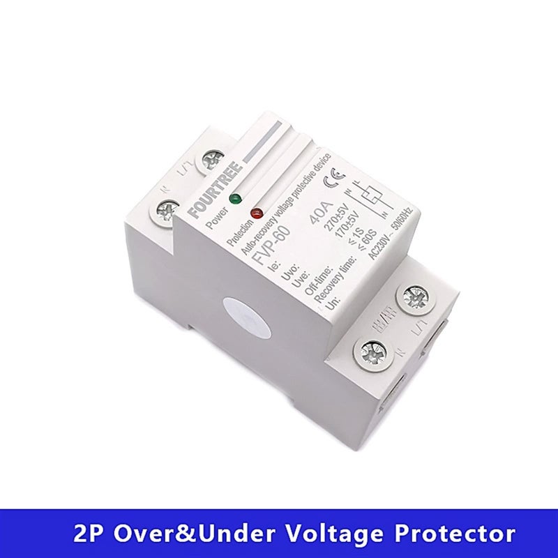 Over Under Voltage Protective Device Automatic Self Recovery Reconnect Relay 80A AC 220V - Image 4