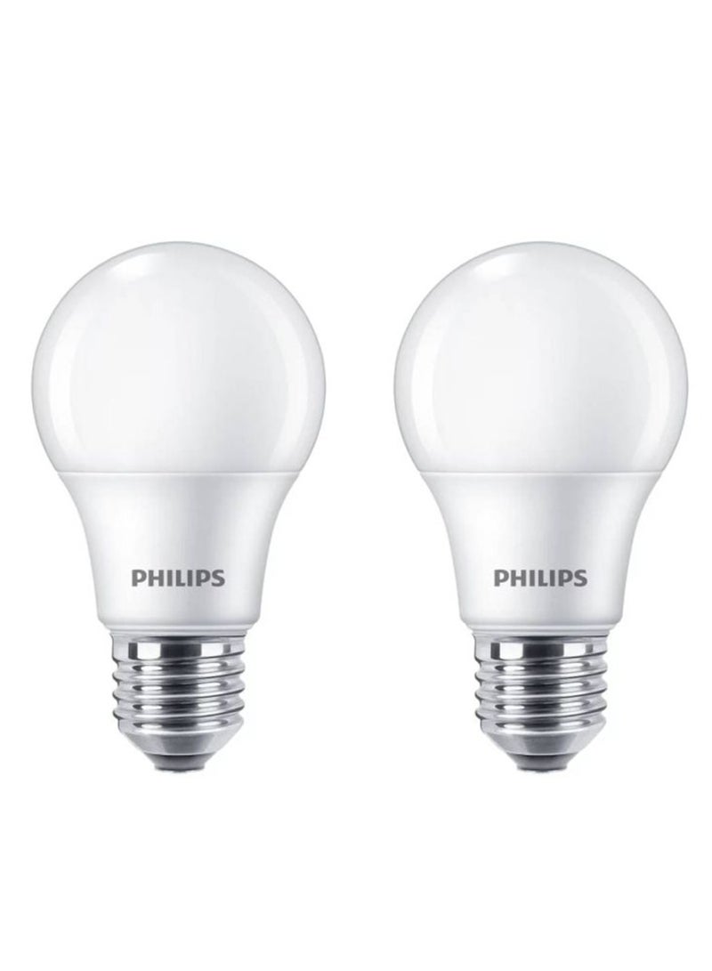 Philips LED Bulb 14W - White - E27 - 2 Pieces