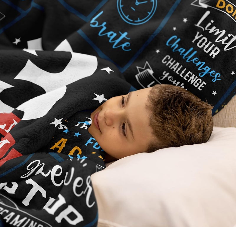 DURELO 13 Year Old Boy Gifts, 13th Birthday Gifts for Boys Blanket, Coolest Presents for 13 Year Old Boy, 13 Yr Old Boys Birthday Present Ideas,13th Bday Decorations Blanket 60x50in - Image 4