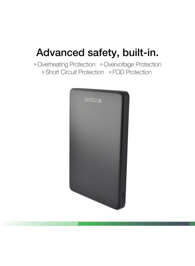 Dviced Ultrathin MagsafePower bank with 5000mAh capacity - Black - Image 4