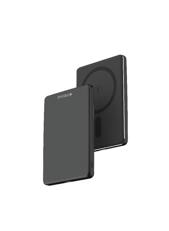 Dviced Ultrathin MagsafePower bank with 5000mAh capacity - Black - Image 1