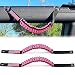 RERPRO Roll Bar Grab Handles for 2021 2022 2023 2024 2025 Ford Bronco 2 Door 4 Door Accessories Paracord Grip Handle with America Flag 2 Pack Pink - Image 2