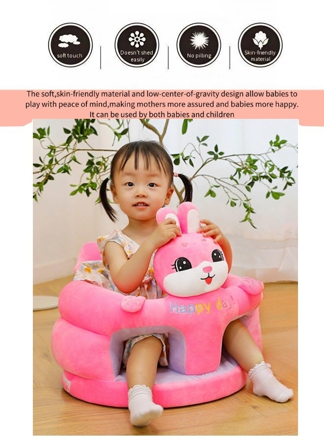 Vixplorn Baby Chair Baby learning sitting seat, baby sofa toys, baby learning chair, cartoon cute plush newborn sofa, crystal velvet fabric, PP cotton filling, toddler children gift, suitable for baby children - Image 4