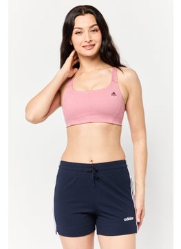Adidas Women Sportswear Fit Training Sports Bra, Pink  - Image 1