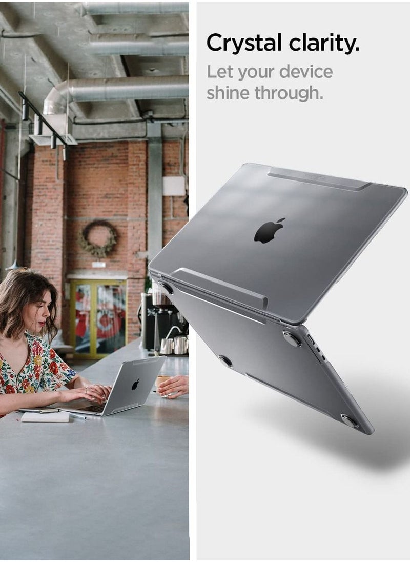 Spigen Thin Fit for MacBook Air 13-inch Case Cover M4 A3240 (2025) / M3 A3113 (2024) / M2 A2681 (2022) Transparent Protective Hard-Shell Case - Crystal Clear  - Image 3