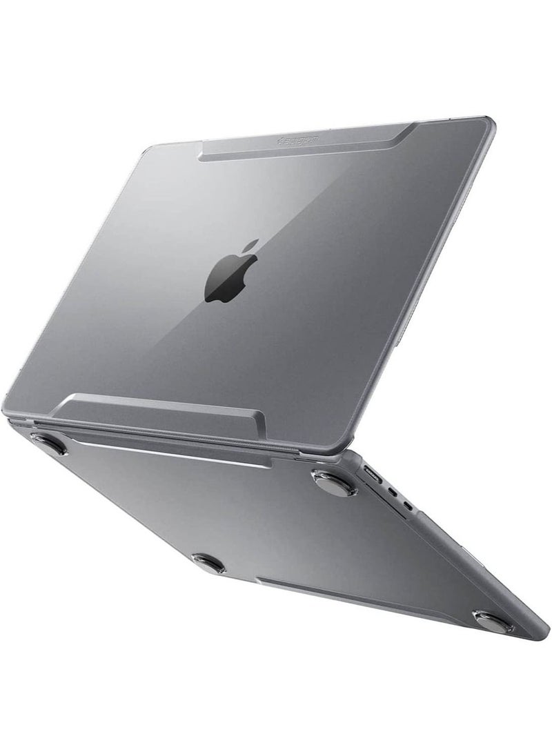 Spigen Thin Fit for MacBook Air 13-inch Case Cover M4 A3240 (2025) / M3 A3113 (2024) / M2 A2681 (2022) Transparent Protective Hard-Shell Case - Crystal Clear  - Image 1