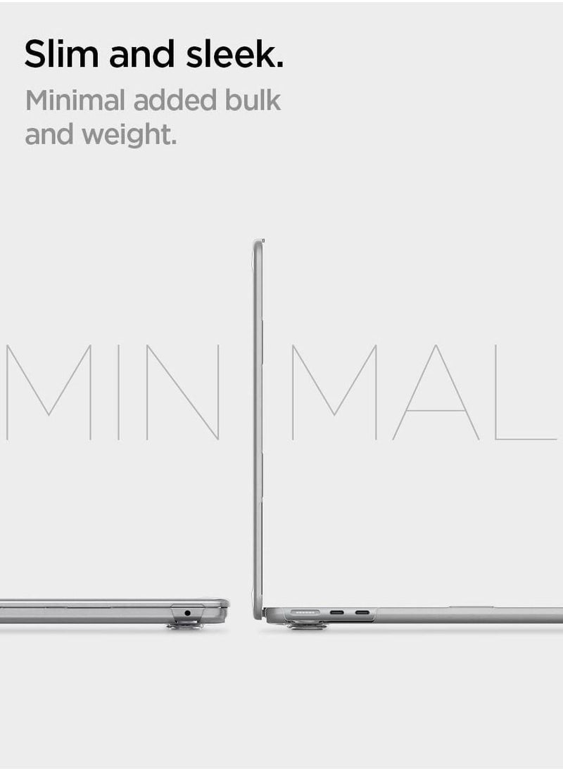 Spigen Thin Fit for MacBook Air 13-inch Case Cover M4 A3240 (2025) / M3 A3113 (2024) / M2 A2681 (2022) Transparent Protective Hard-Shell Case - Crystal Clear  - Image 4
