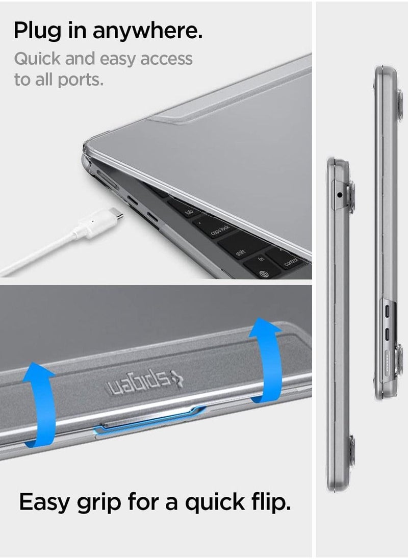 Spigen Thin Fit for MacBook Air 13-inch Case Cover M4 A3240 (2025) / M3 A3113 (2024) / M2 A2681 (2022) Transparent Protective Hard-Shell Case - Crystal Clear  - Image 5