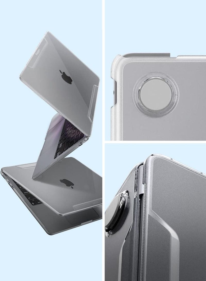 Thin Fit for MacBook Air 13-inch Case Cover M4 A3240 (2025) / M3 A3113 (2024) / M2 A2681 (2022) Transparent Protective Hard-Shell Case - Crystal Clear
