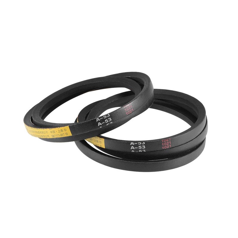 uxcell A53 Drive VBelts 53 Pitch Length 13mm Width 8mm Thick JIS Standard ASection Rubber Drive Transmission Belt 2pcs - Image 2