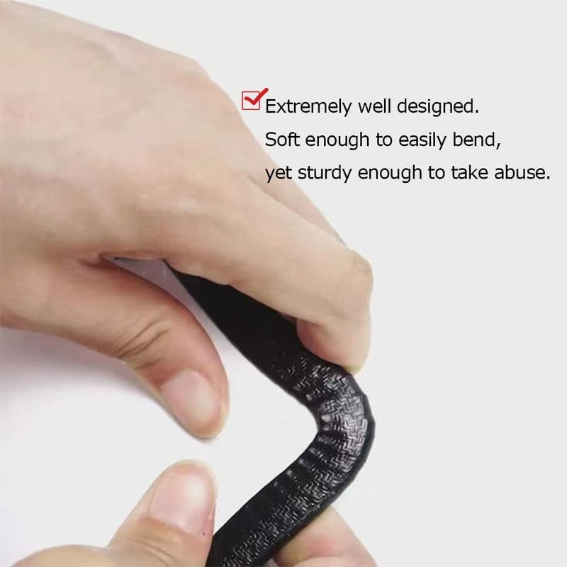 Tintvent Rubber Edge Trim Black 26Feet - Flexible U Shape Seal Strip for Sharp/Rough Surfaces - Image 4