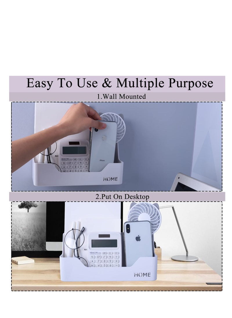 Excefore Storage Caddy Shelf, Bedside Shelf Accessories Organizer, Wall Mount Self Stick On, Suitable for Home, Office, Bedroom Décor (Box Type)  - Image 4
