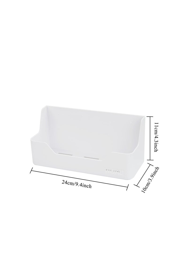 Excefore Storage Caddy Shelf, Bedside Shelf Accessories Organizer, Wall Mount Self Stick On, Suitable for Home, Office, Bedroom Décor (Box Type)  - Image 2