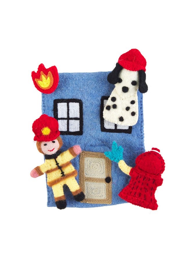 Mud Pie Firefighter Finger Puppets