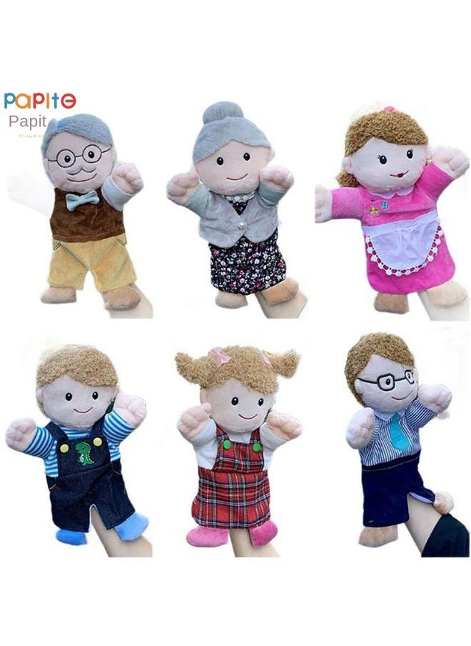 Bluejw - Cross-border New Plush Toy Figure Doll Baby Muppet Gloves Mom And Dad Home Storytelling Wholesale - Image 1
