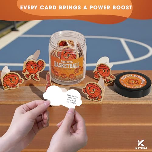 KATINAT Positive Basketball Jar, Basketball Gifts for Boys and Teen Boys, Christmas Gift for Kids, Teen Boys Stocking Stuffers, Basketball Accessories, Inspirational Sports Gift - Image 3