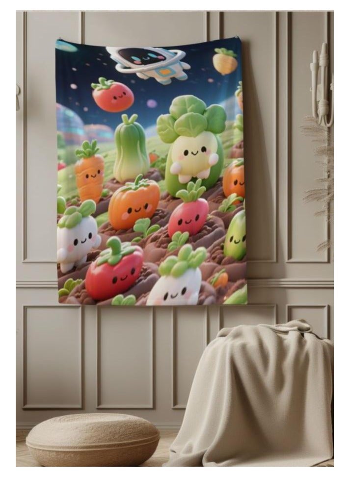 عام بطانية رقيقة من الفانيلا الكرتونية للأطفال أو الطلاب (دافئة ومريحة ومناسبة للنوم والألعاب) 100 سم * 150 سم - Image 3