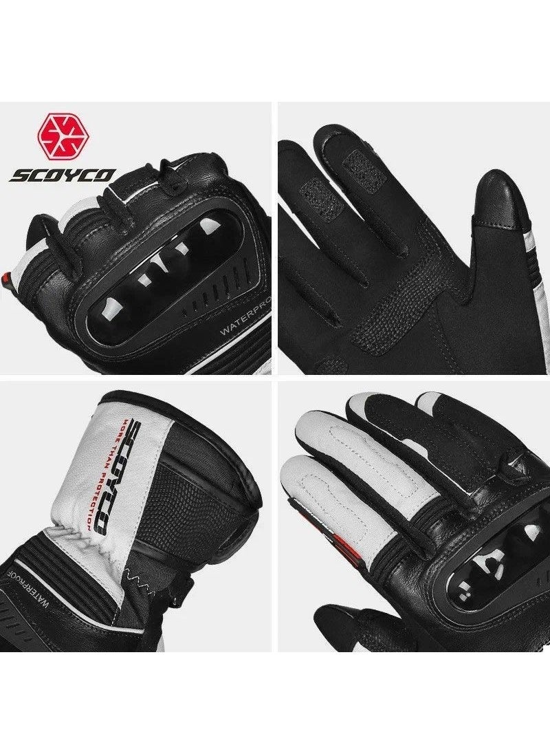 Ebakbak - Motorcycle Gloves Winter Model 500D Oxford Fabric Full Protection Non-Sweating Special Fabric Gloves - Image 1