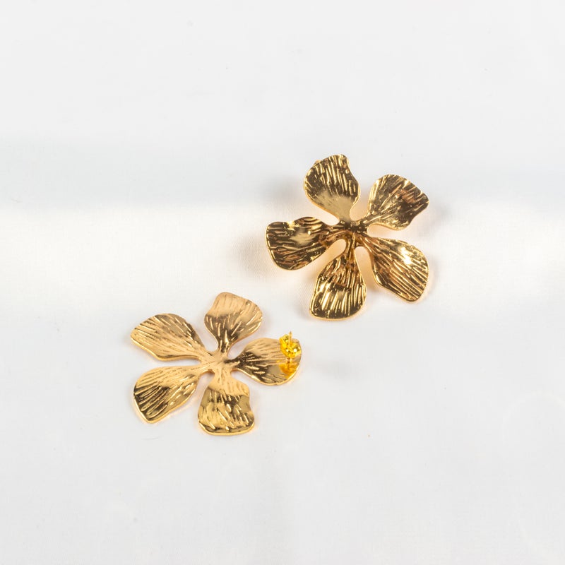 حلق أستانليس ستيل ذهبي - Image 2