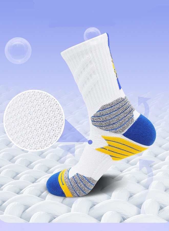 JiuAn Elite Basketball Socks, Football Socks & Running Socks, Compression Cushion Sport Socks Unisex - Image 2