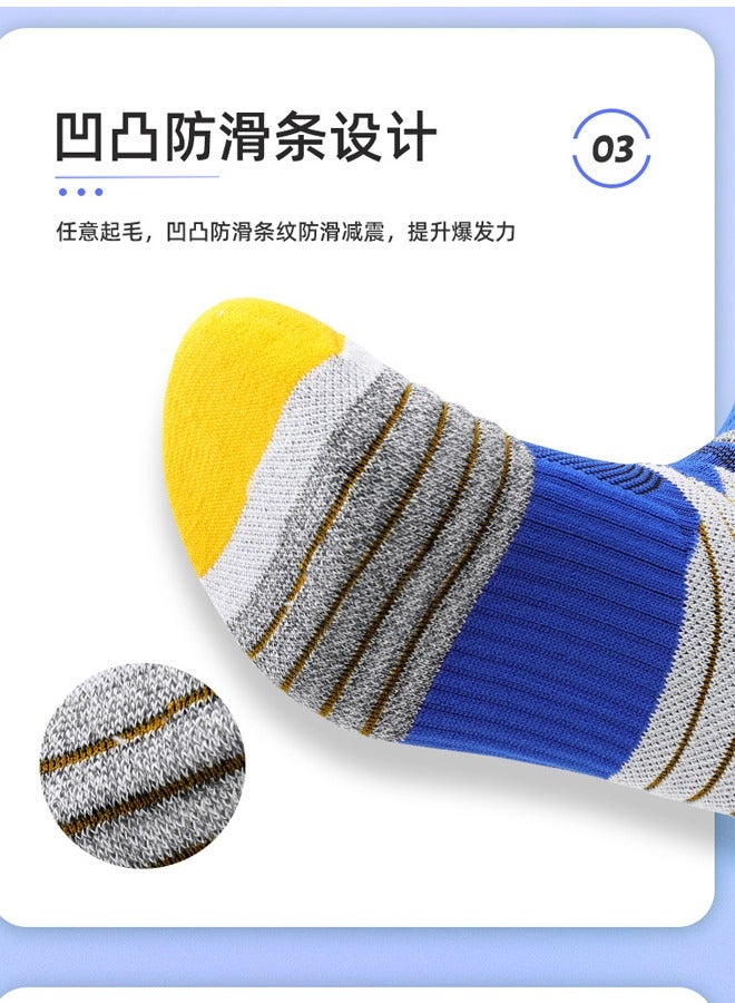 JiuAn Elite Basketball Socks, Football Socks & Running Socks, Compression Cushion Sport Socks Unisex - Image 4