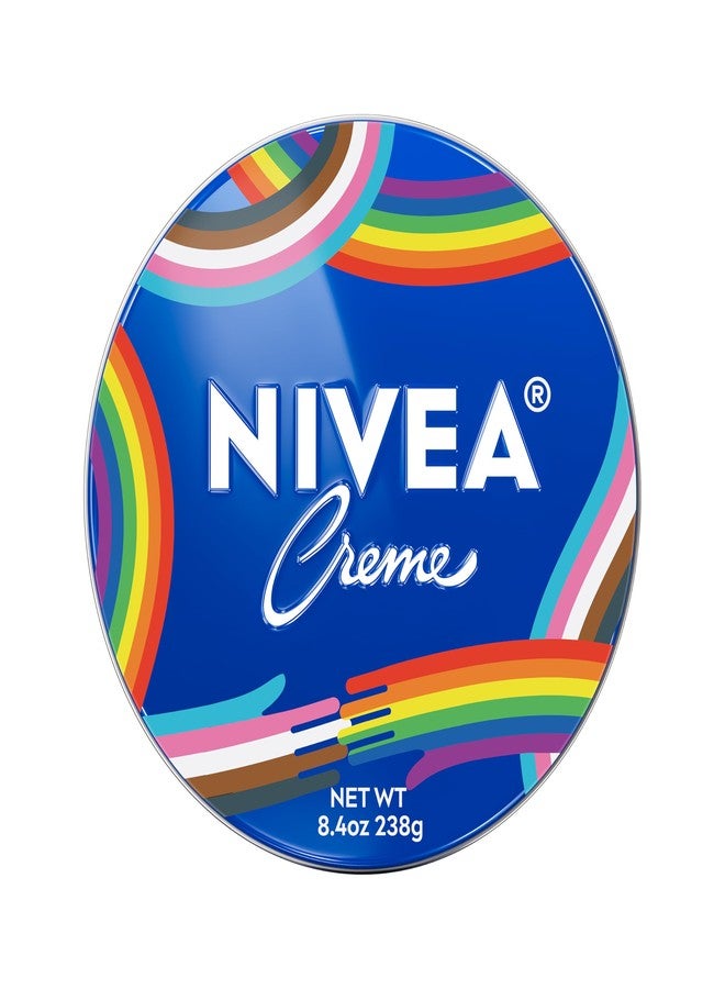 NIVEA Creme Face, Hand and Body Moisturizer Cream, Limited-Edition LGBTQ+ Pride Creme Tin, Rich Body Cream for Dry Skin with Provitamin B5, Fast-Absorbing and Non-Comedogenic, 8.4 Oz Tin - Image 1
