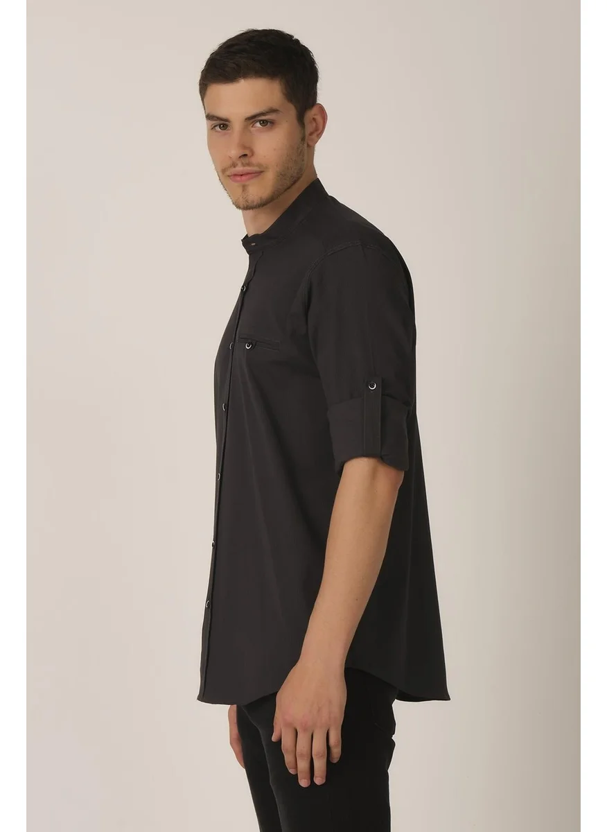 Alexander Gardi Alexandergardi Fold-down Sleeve Regular Fit Shirt (E21-32508)