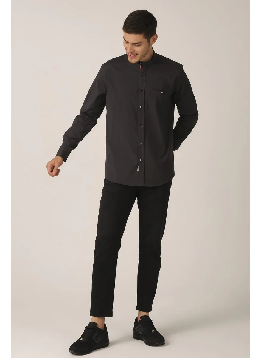Alexander Gardi Alexandergardi Fold-down Sleeve Regular Fit Shirt (E21-32508)