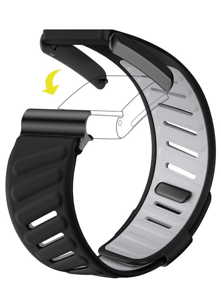 Comfort Durable Silicone Wristband Compatible with WHOOP 4.0 Band, Soft Silicone Sports Loop Strap for Men & Women, with U Shapped Connector  - Image 3