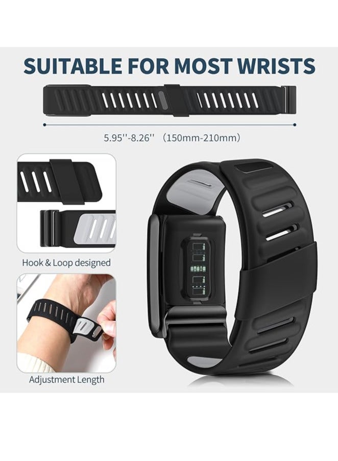 Comfort Durable Silicone Wristband Compatible with WHOOP 4.0 Band, Soft Silicone Sports Loop Strap for Men & Women, with U Shapped Connector  - Image 5