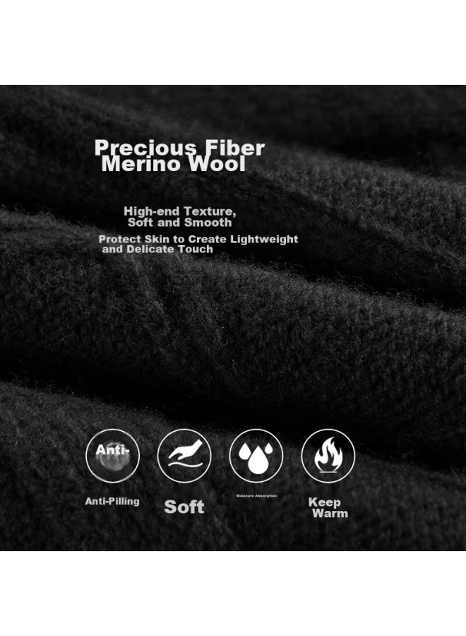 FIRS Firs Heavyweight Thick Wool Sweater For Men, Warm Comfortable Soft Autumn Winter Business Casual Pullover Base Layer  - Image 4