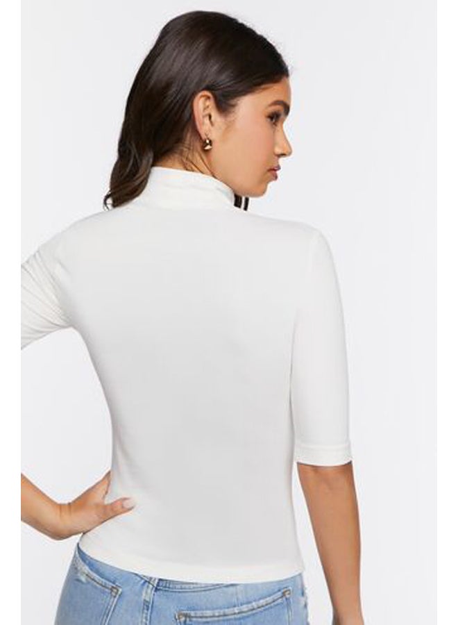 FOREVER 21 Fitted Turtleneck Top - Image 3