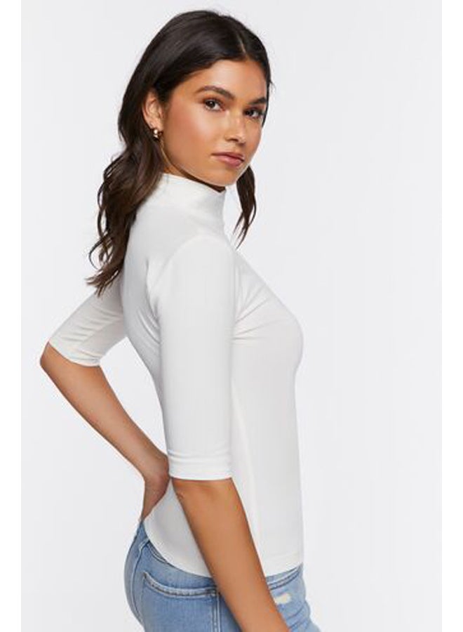 FOREVER 21 Fitted Turtleneck Top - Image 2