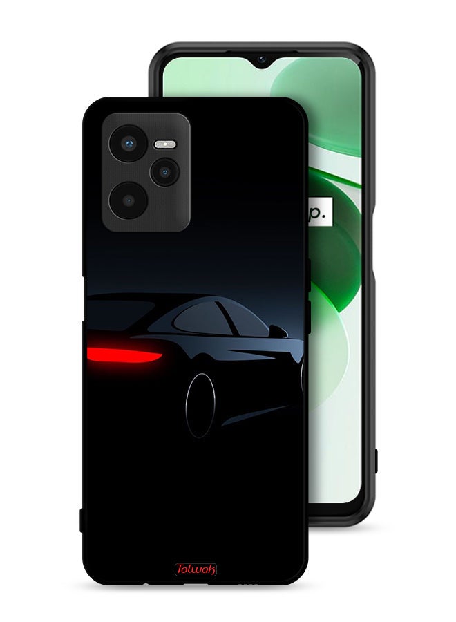 Tolwak Realme C35 Protective Case Cover Dark Car - Image 1