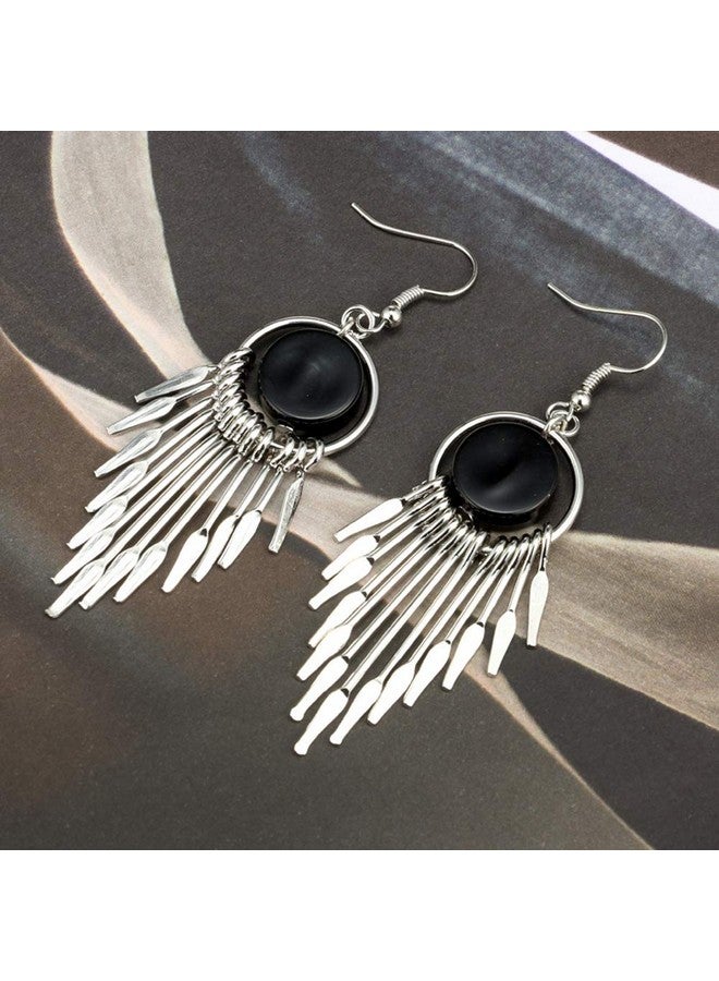 Venianus Silver Dangle Earrings For Women: 12 Pairs Drop Dangle Earrings Boho Fashion Jewelry Vintage Statement Boho Bohemian Earrings Set For Women - Dangling Earrings For Women Trendy Christmas Gifts - Image 5