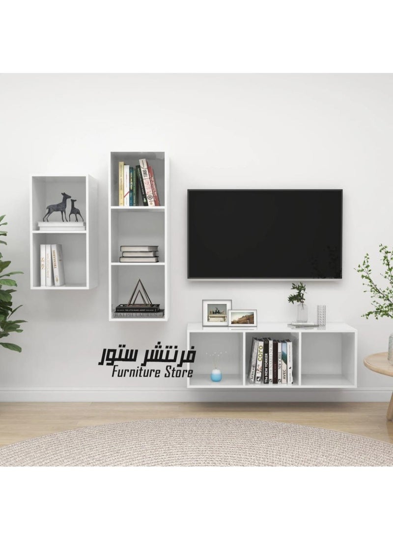 Furniture Store ModernTV unit, 3 pieces - Height 70 - Width 35 - Depth 28, from Furniture Store.  - Image 1
