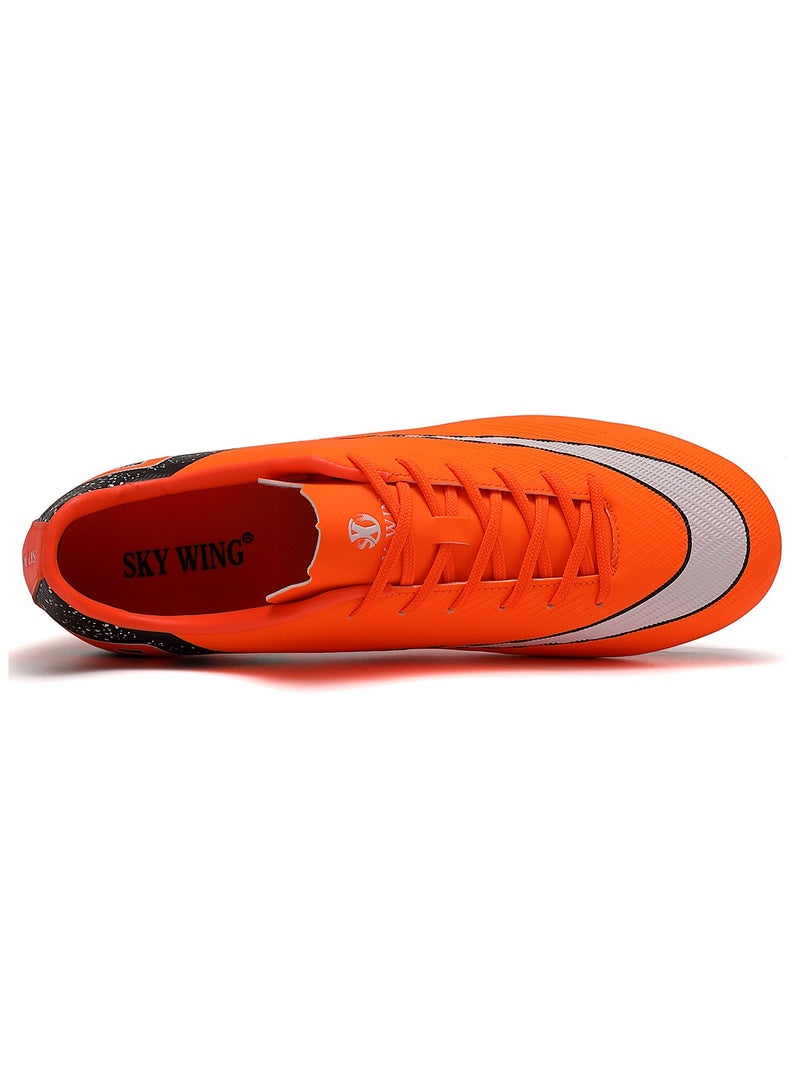SKY WING Football Cleats Unisex,Indoor Outdoor Low Top Soccer Shoes For Men And Women Lightweight Shock Resistant Training Boots Professional Turf Shoes Sport Athletic Ground Football Boots  - Image 5