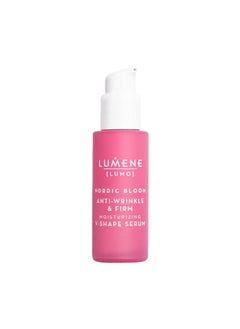 Lumene Lumene [Lumo] Nordic Bloom Anti-Wrinkle & Firm Moisturizing V-Shape Face Serum - Hydrating Serum to Help Visibly Reduce Fine Lines + Wrinkles - Infused with Nordic Lingonberry Extract (30 ml) 
